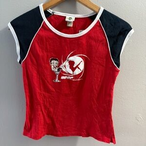 Vintage Betty Boop ringer t-shirt